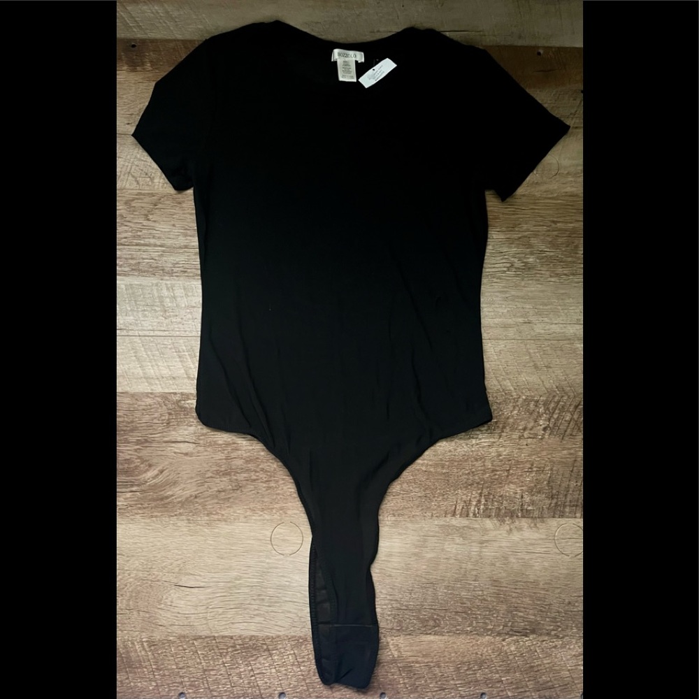 NWT Shear High-Waisted Thong Bodysuit